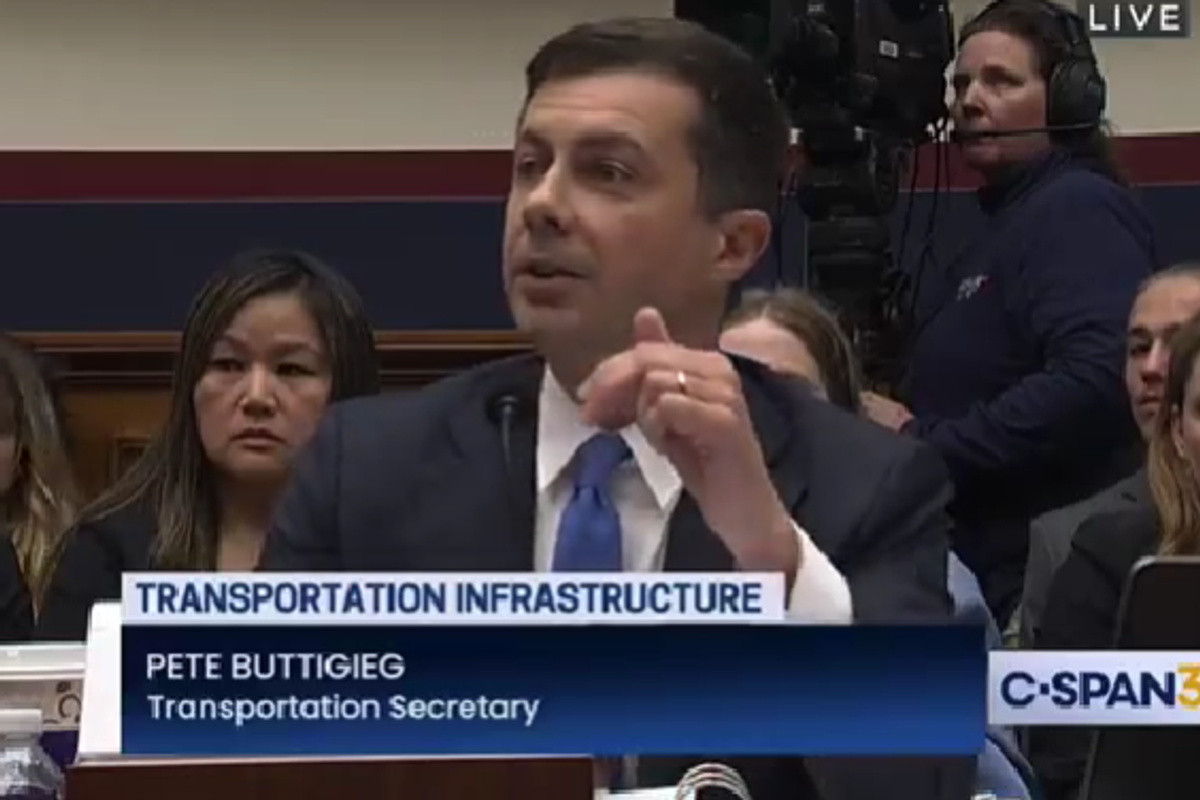 Secretary Mayor Pete Still Just Beating On GOP Idiots. Stop It, Pete! You're Too Strong!