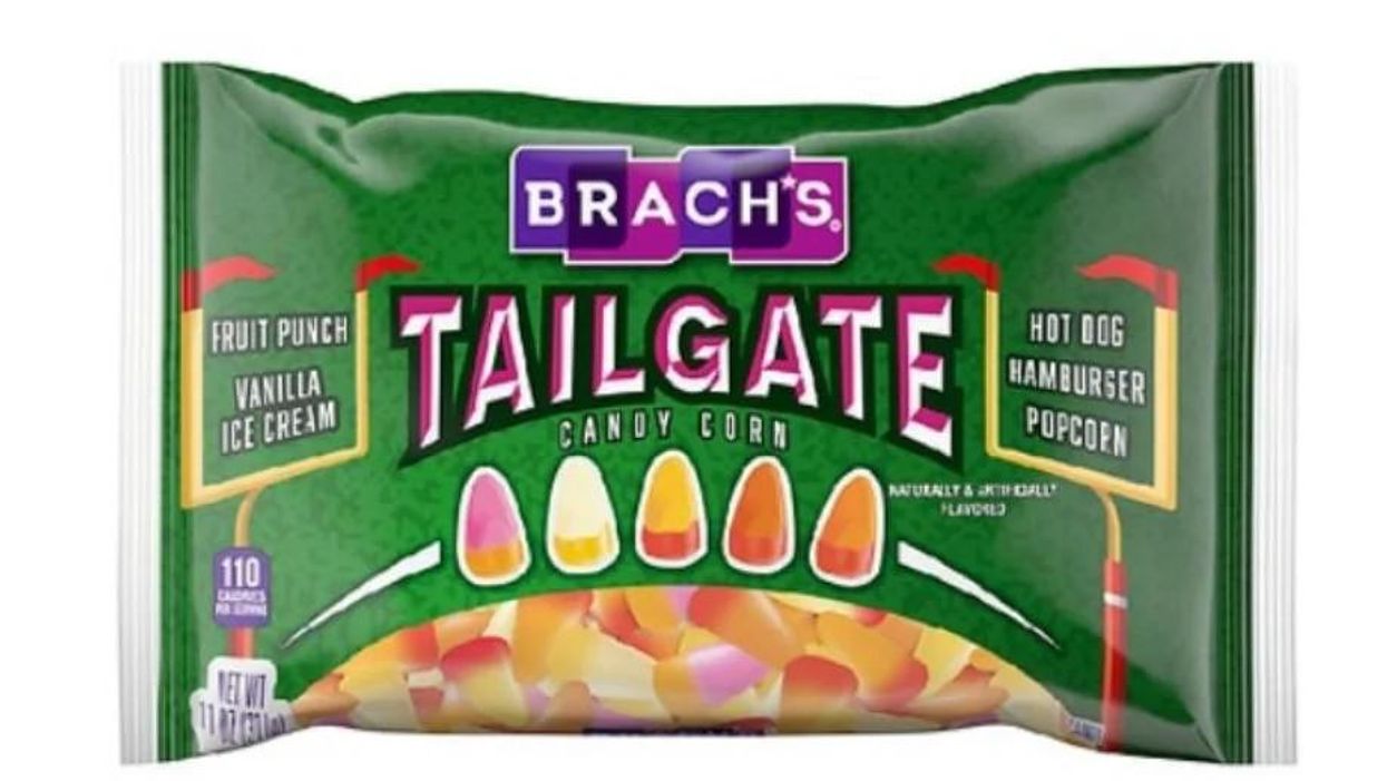 Brach's released Tailgate-flavored candy corn and we're wondering: What's in the hot dogs?