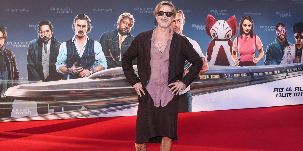 Brad Pitt Explains His Viral Skirt Moment