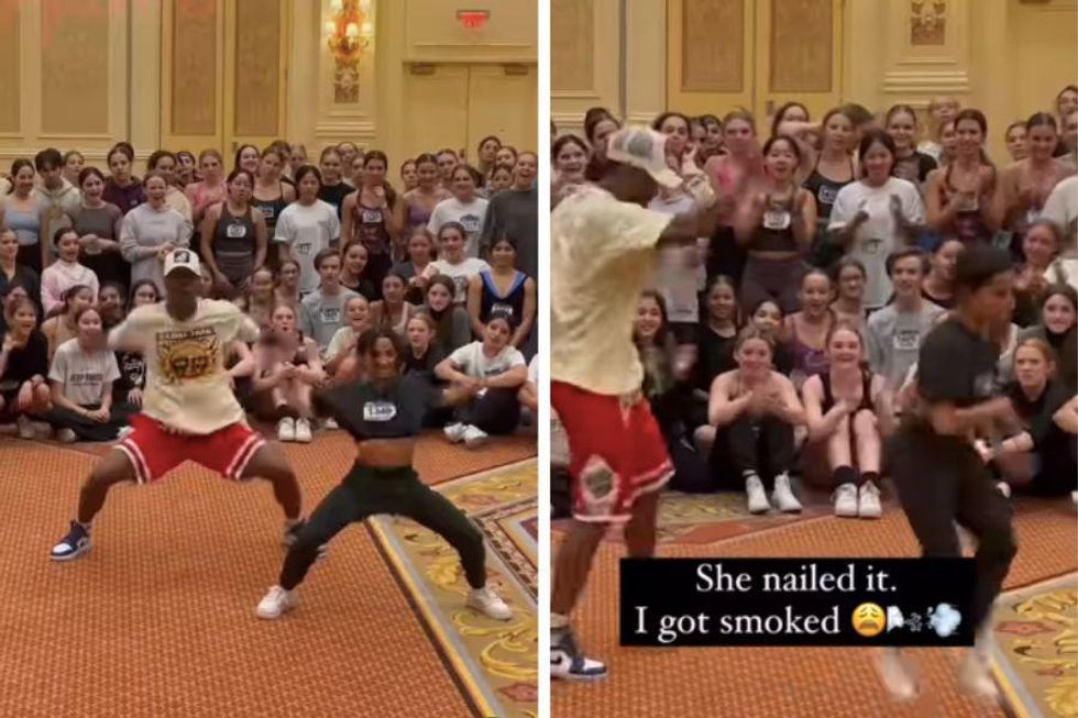 Watch this 13-year-old dancer blow away the professional choreographer who danced with her