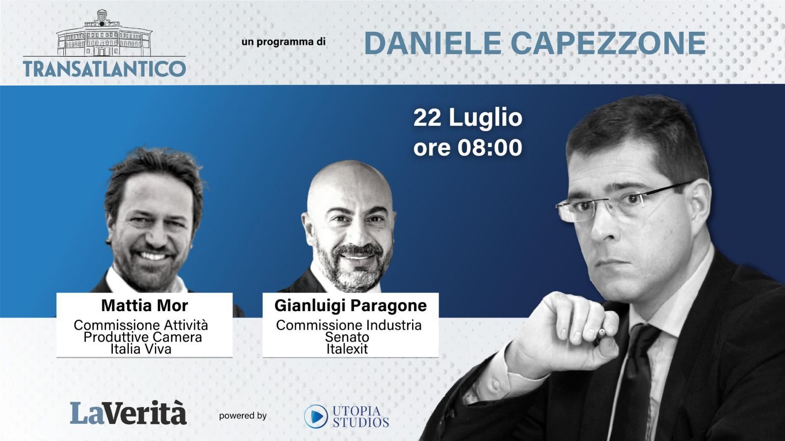 A Transatlantico Mor di Italia Viva e Paragone di Italexit: confronto sulla crisi di governo