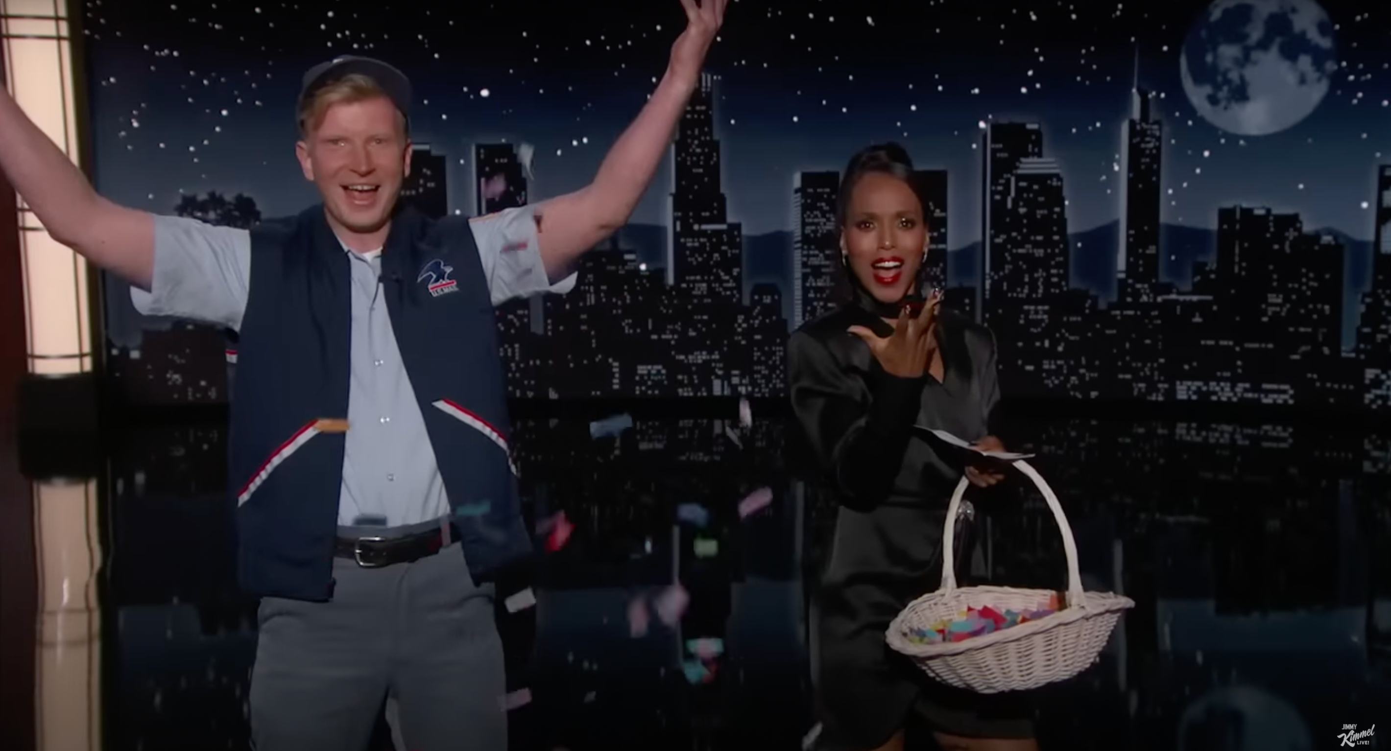 kerry washington jimmy kimmel, jimmy kimmel