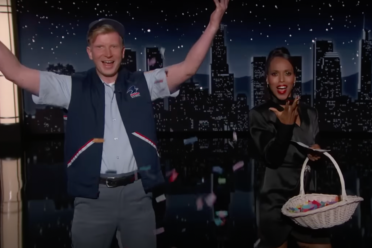 kerry washington jimmy kimmel, jimmy kimmel