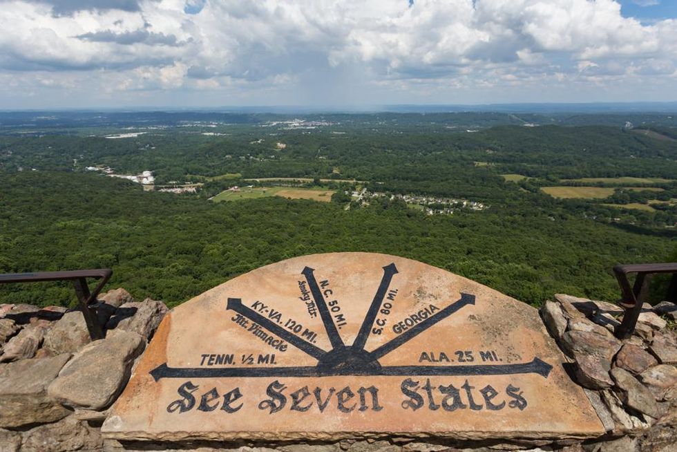 See Seven States marker on Lookout Mountain