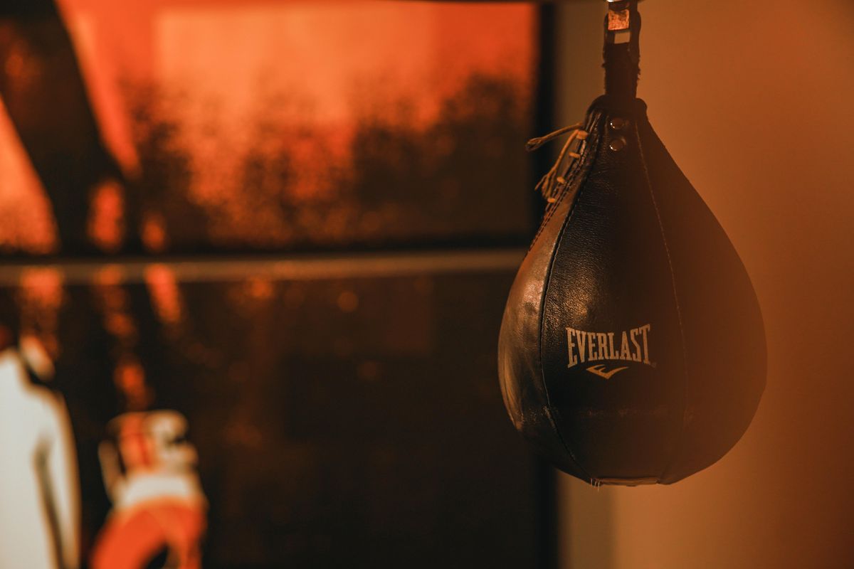 speed bag; punching bag; Alan Kahn