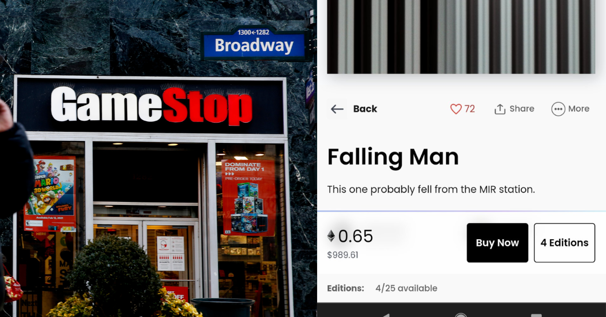 GameStop Removes NFT Inspired By 9/11 'Falling Man' From Its Online Store After Swift Backlash