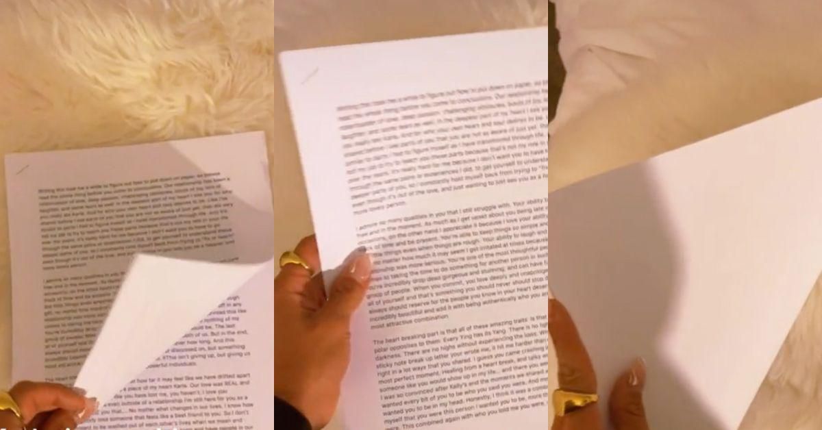 Woman Thinks Boyfriend Wrote Her Love Letter—Only To Realize It's A Lengthy Break-Up Note
