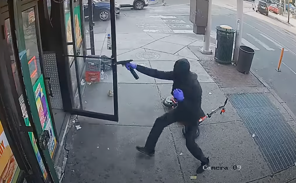 Video black clad gunman opens fire at man on philly street corner in broad daylight takes off in getaway suv | education