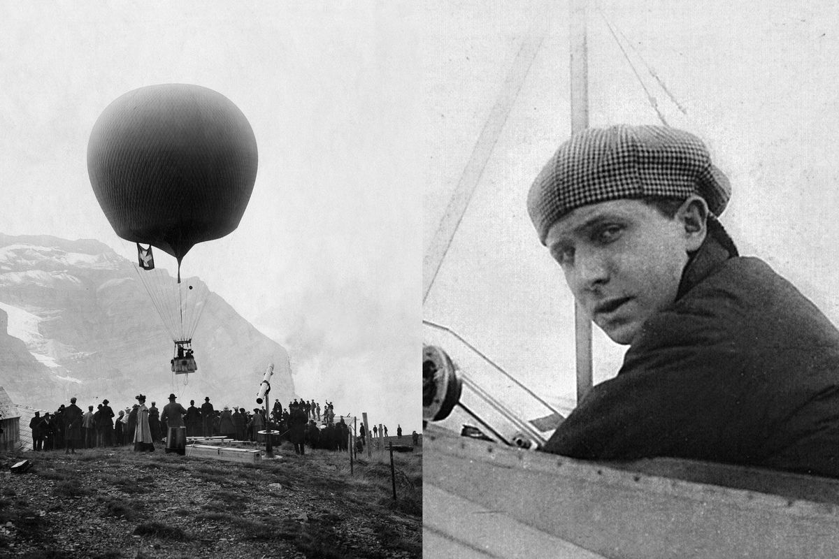 Quando l’«uomo volante» sfidò le Alpi: dall’aerostato all’elicottero