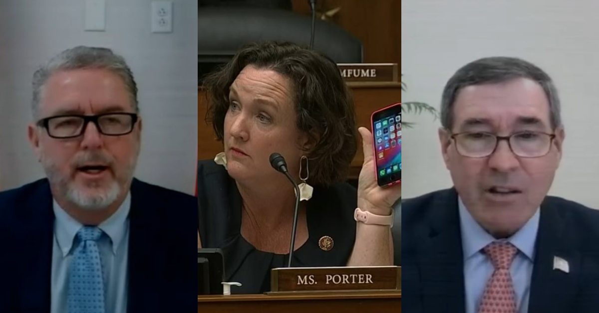 Katie Porter Shames Gun Execs For Making Guns Less Secure Than An Iphone With Mic Drop Demonstration