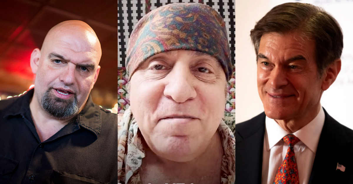 John Fetterman Hilariously Enlists Steven Van Zandt To Troll Dr. Oz For Being From New Jersey