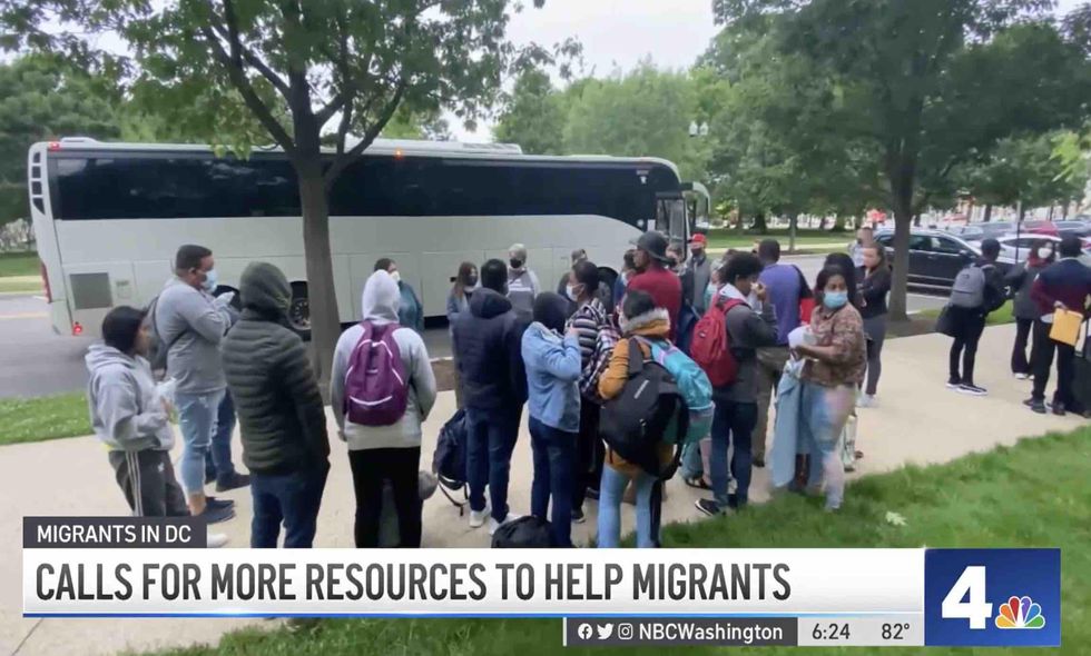 Far-left DC mayor requests National Guard to help with ‘humanitarian crisis’ of 4,000 illegals who’ve been bused to nation’s capital — a sanctuary city Far-left DC mayor requests National Guard to help with ‘humanitarian crisis’ of 4,000 illegals who’ve been bused to nation’s capital — a sanctuary city