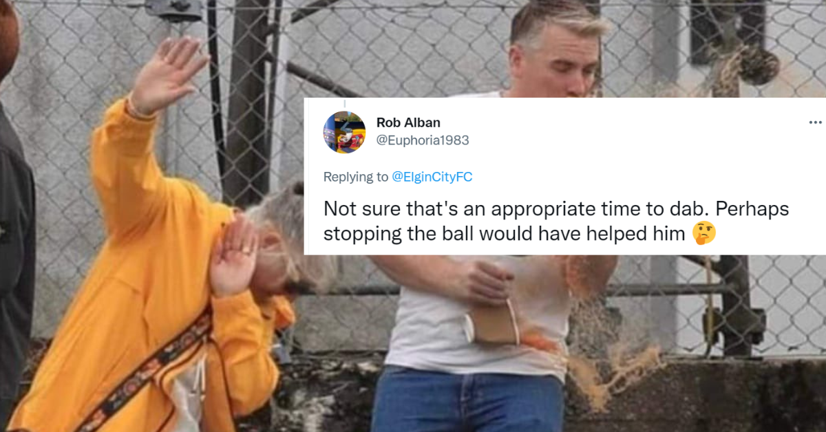 Viral Photo Of Soccer Fan Being Hit By Ball Has Twitter LOLing Comic