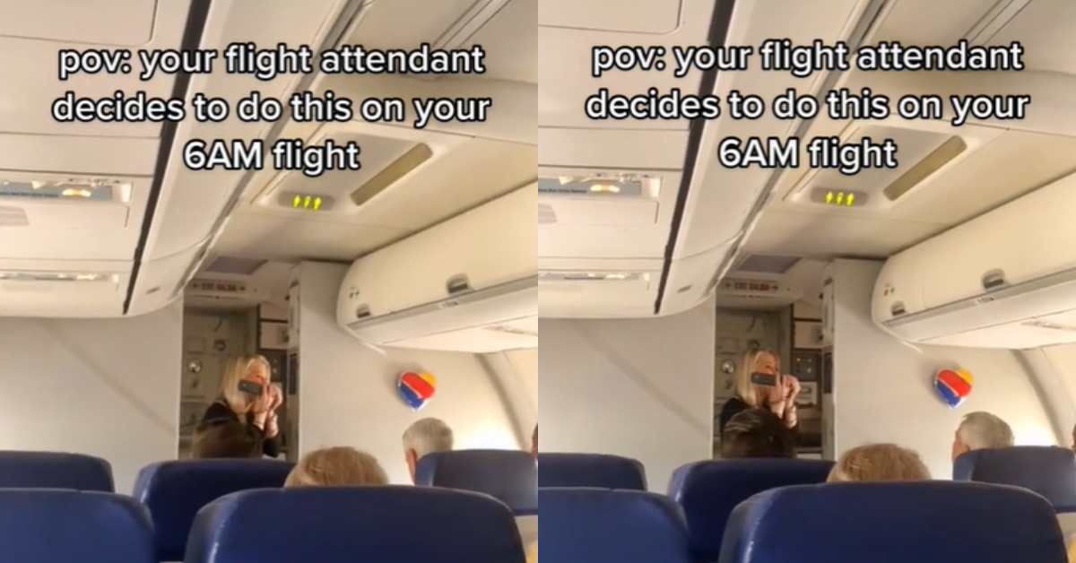 Flight Attendant Sparks Debate After Belting Out 'I Will Always Love You' On A 6AM Flight