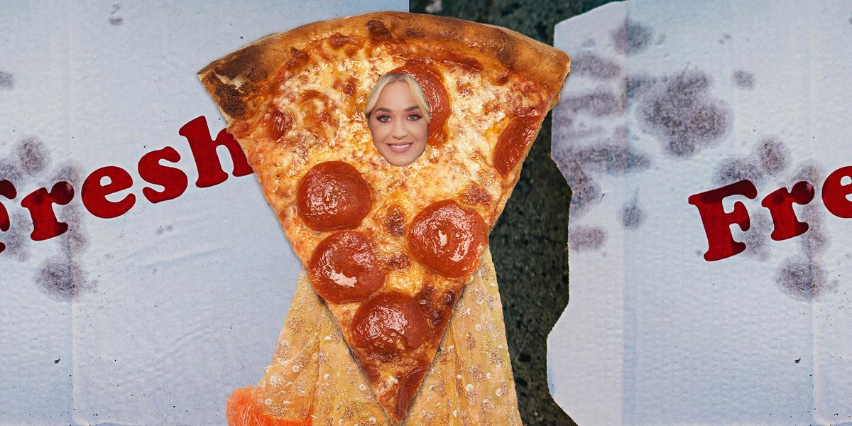 Oh, to Be Hit in the Head by a Slice of Katy Perry Pizza