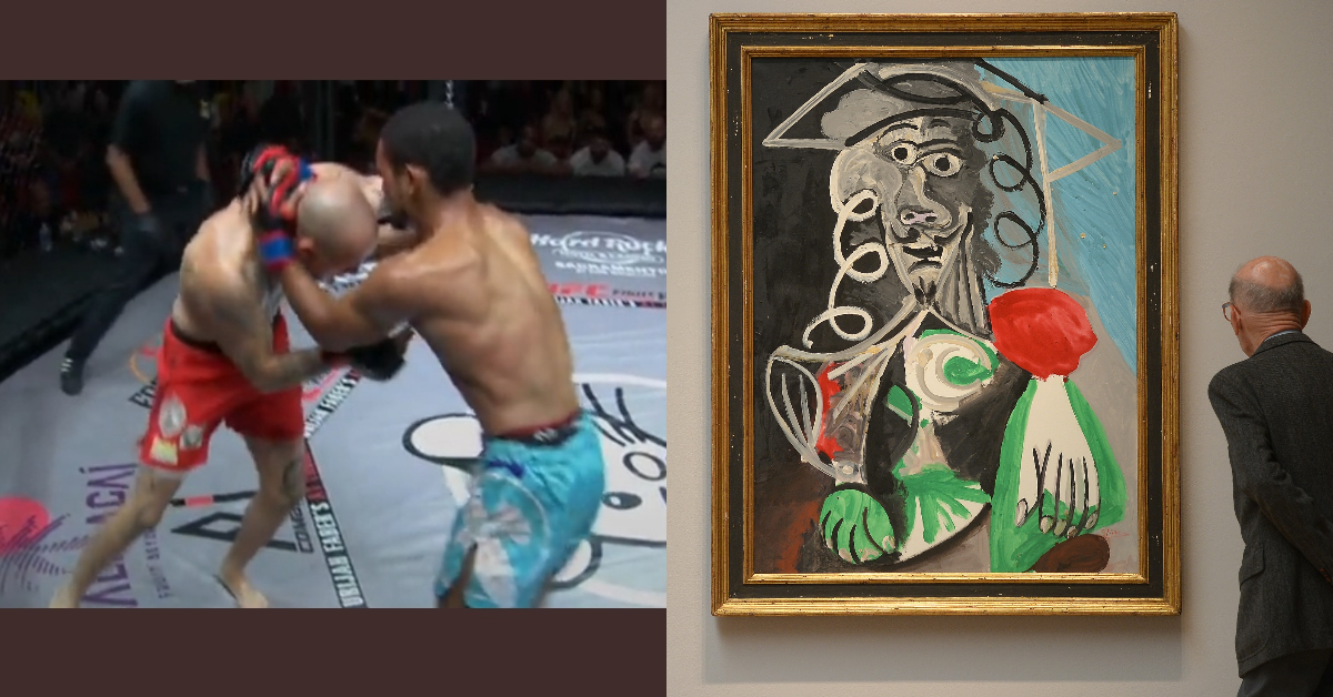 MMA Fighter Has His Nose Broken So Badly During Fight That He Looks Like A Picasso Painting