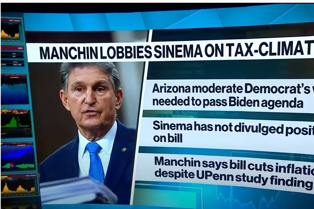 Coal Baron Joe Manchin Pitches Climate Bill To Former Green Party Activist Kyrsten Sinema