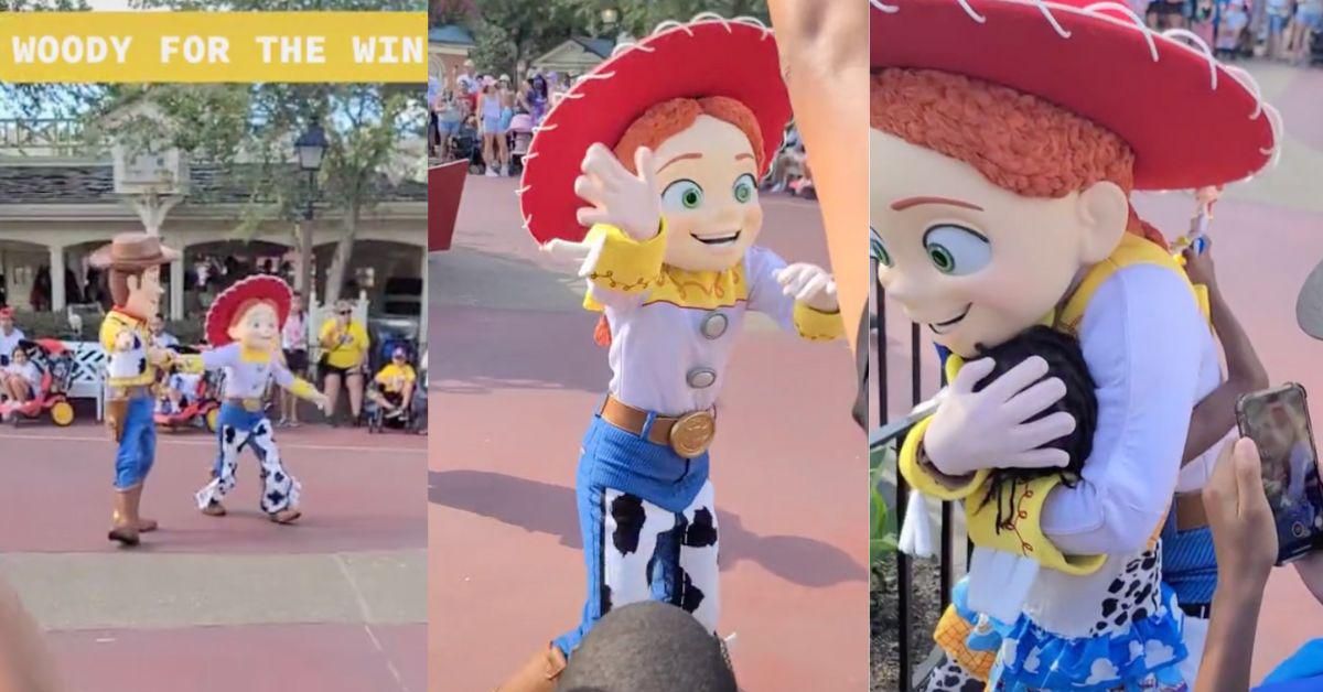 Disney World Woody Goes Viral For Making Sure Jessie Doesn't Miss Young Black Fan Waving To Her