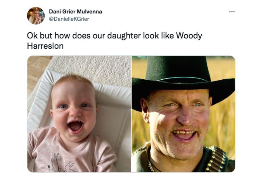 Woody Harrelson and baby lookalike 