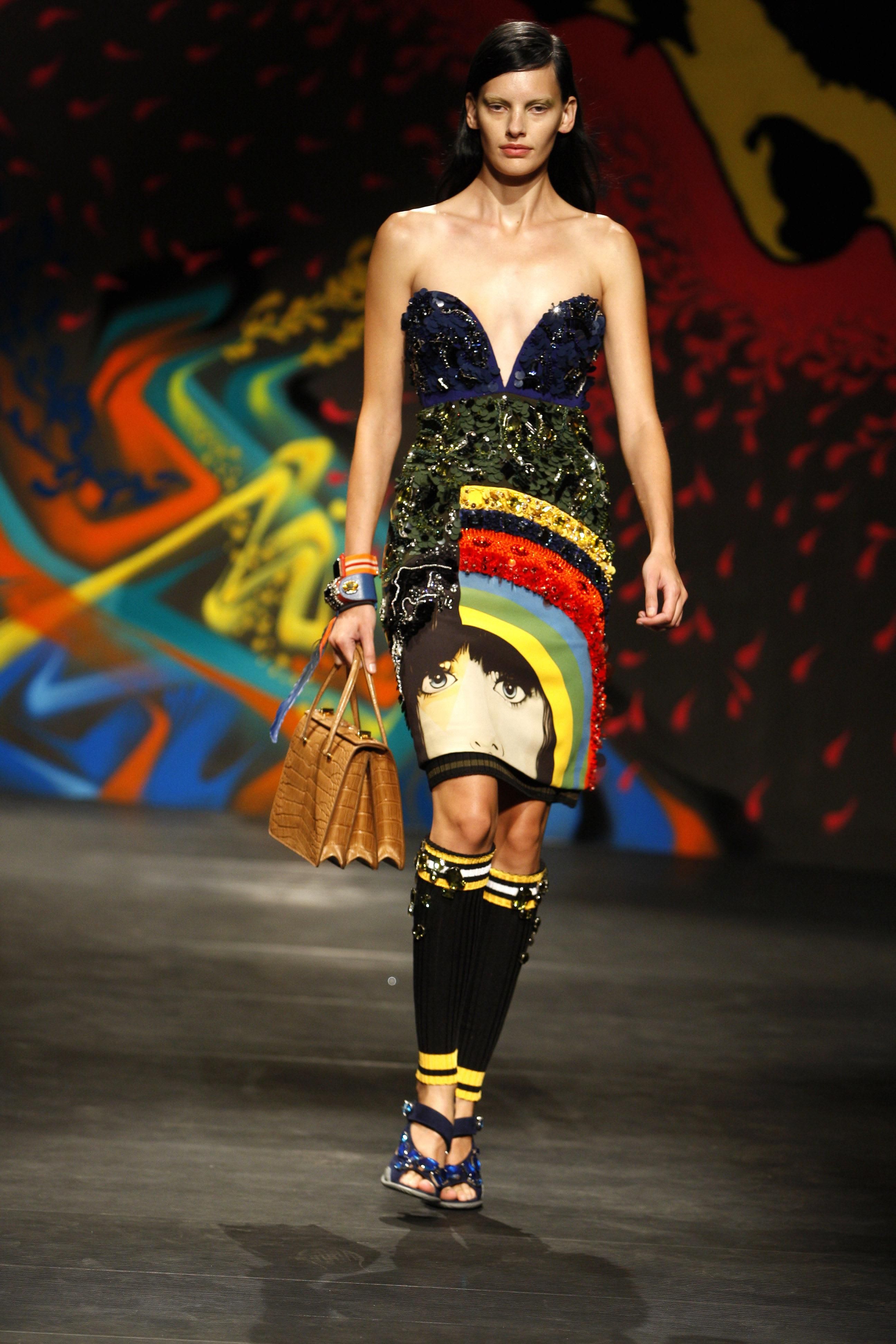 A look from the Prada spring summer 2014 collection