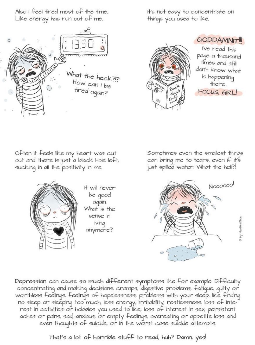 This Comic About Depression Was Created To Show Others They're Not ...