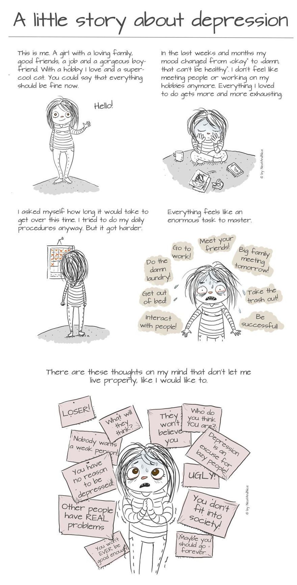 This Comic About Depression Was Created To Show Others They're Not ...