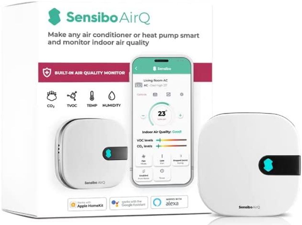 a photo of the box of Sensibo AirQ smart ac controller