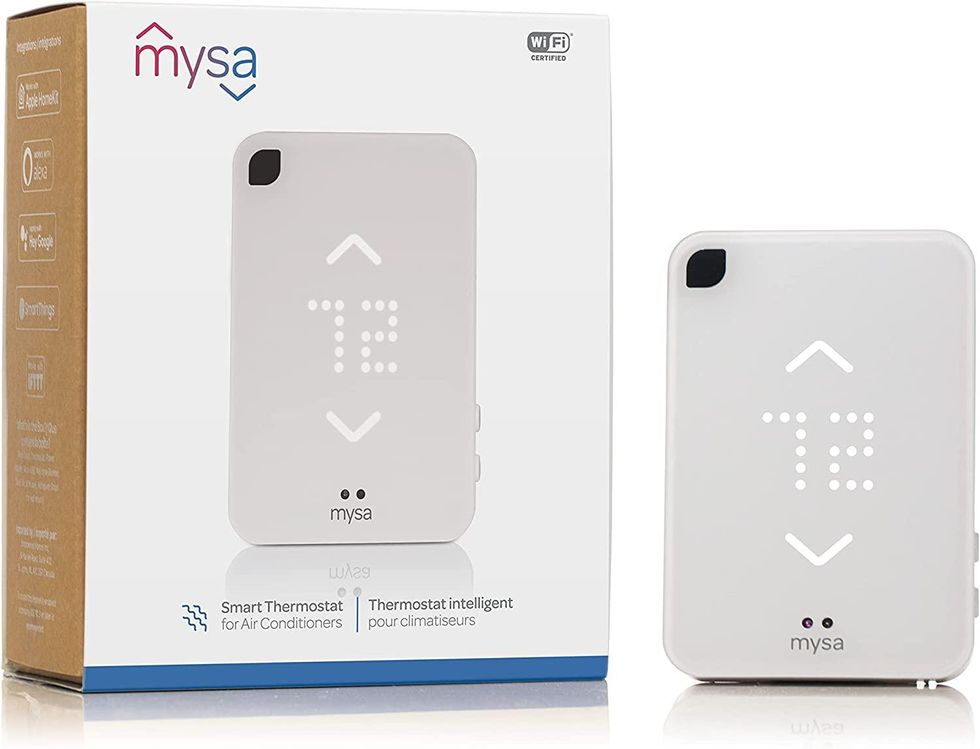 a photo of Mysa Smart AC Thermostat and box