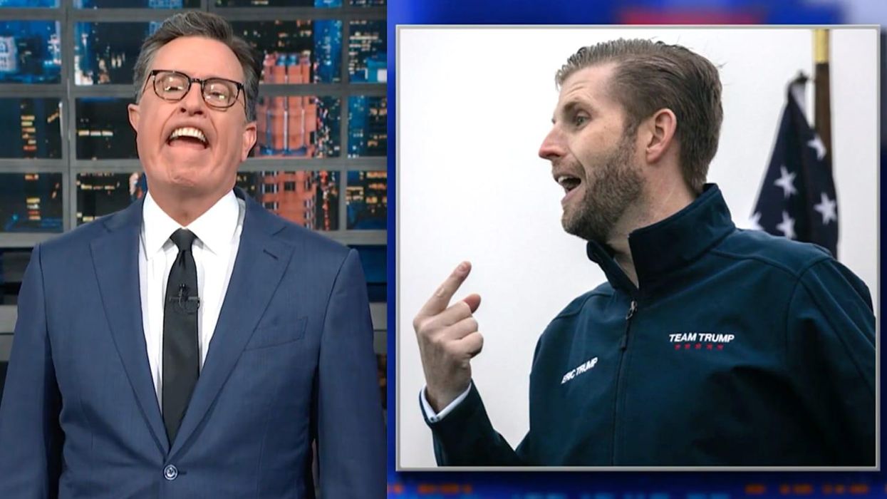 Endorse This! Colbert Mocks Eric Trump's Lame FBI Raid Defense