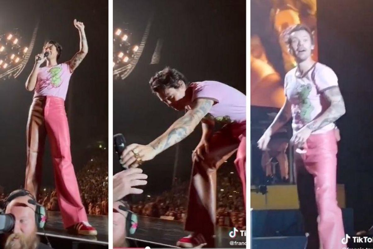 Dad Supports Daughter At Harry Styles Concerts By Dressing Up