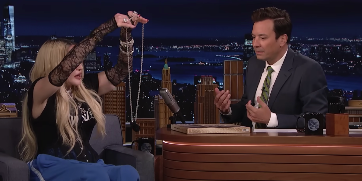 Madonna Gave Jimmy Fallon a Mini 'Butch' Purse From Wiederhoeft