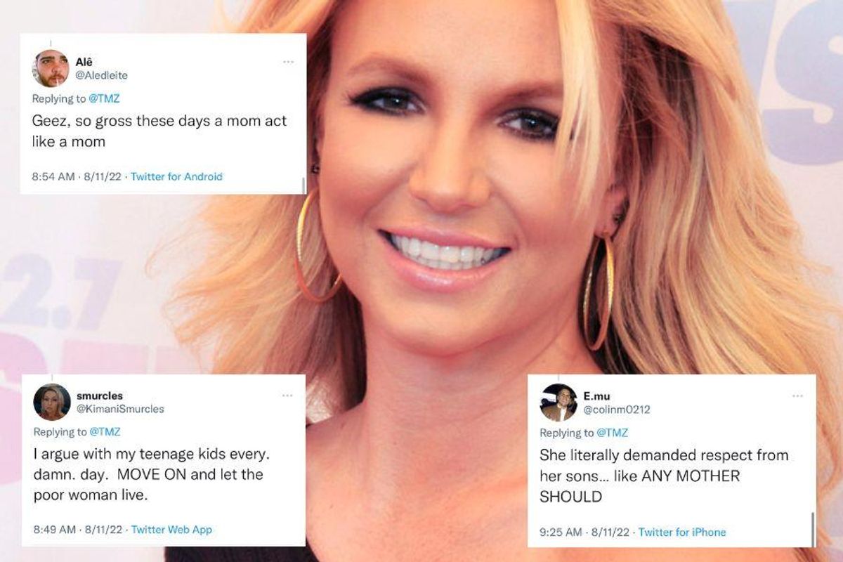 Parents react to video of Britney Spears 'yelling' at her kids and it's a great teaching moment