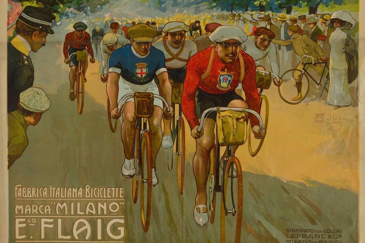 Storie di biciclette, manifesti e campioni