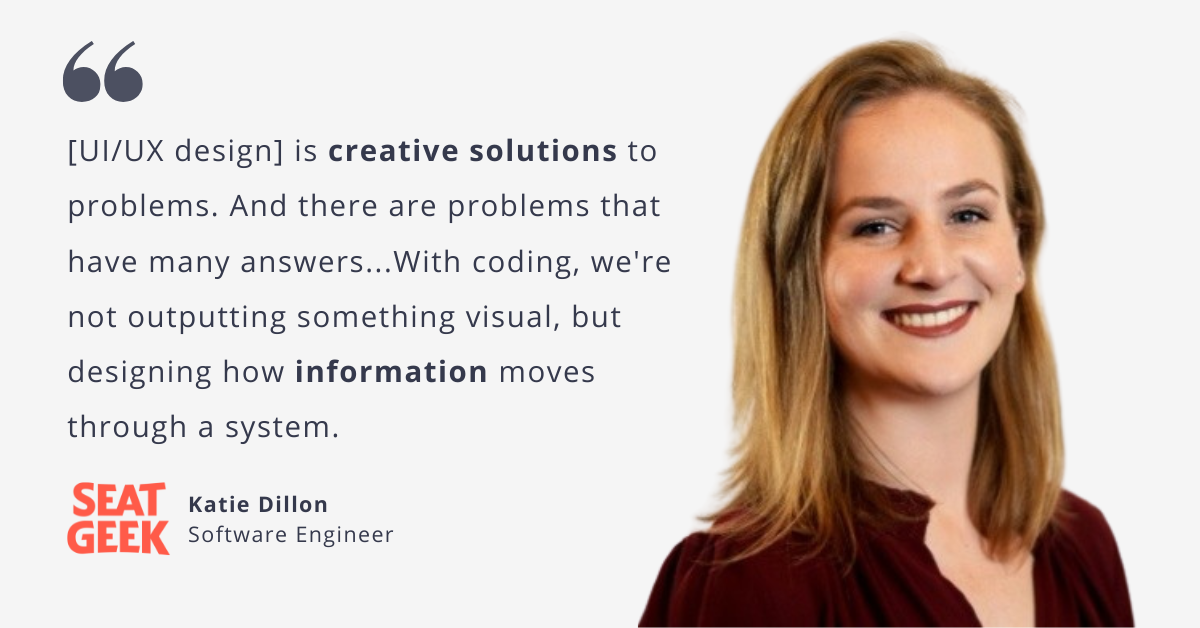 How SeatGeek Software Engineer Katie Dillon Uses Creativity to Fuel Her Code