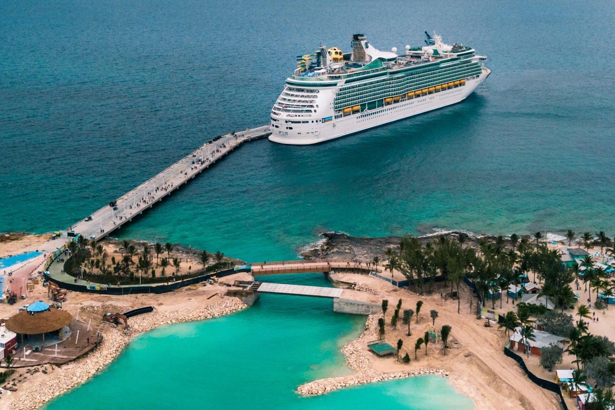 docked cruise ship