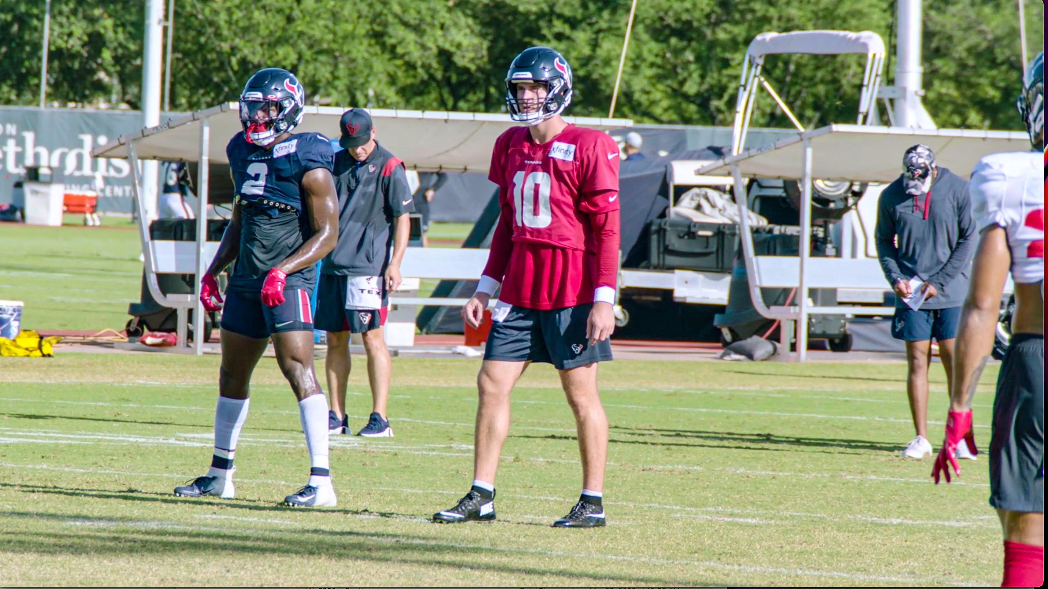 Texans training camp: Davis Mills bounces back after struggling against Rams