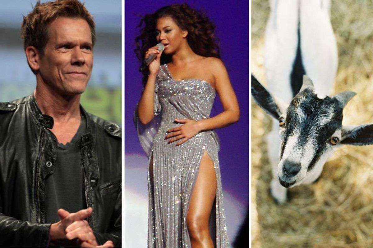 Kevin Bacon sang a Beyoncé song with his goats and it's epic - Upworthy