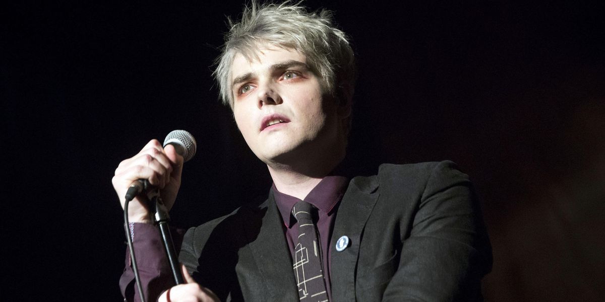 The Internet Is Obsessed With Gerard Way's Green Cheerleader Dress
