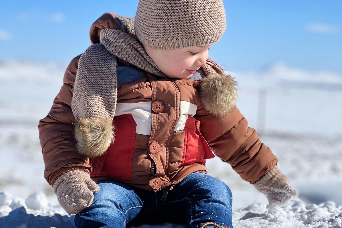Baby in the snow