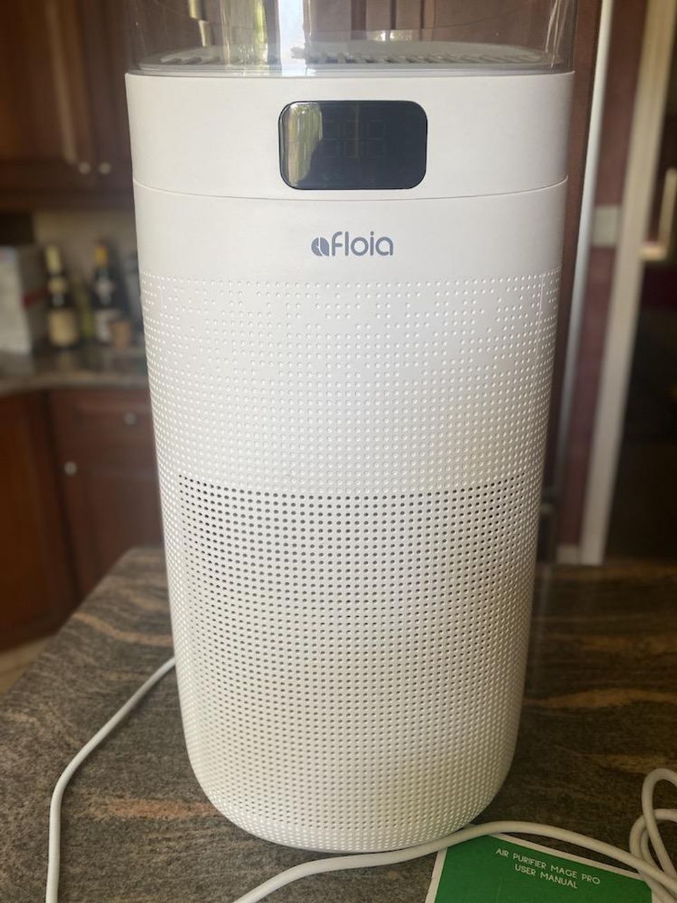 a photo of Afloia smart air purifier unboxed