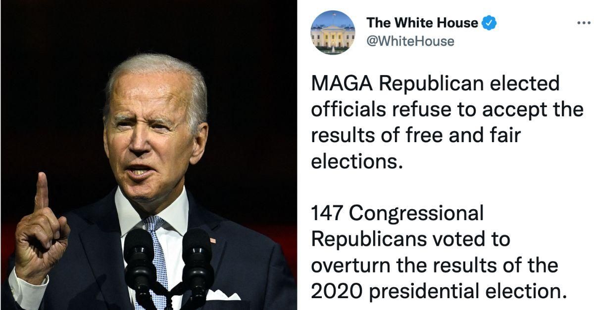 The White House Twitter Account Is Going Hard After 'MAGA Republicans'–And People Are Here For It