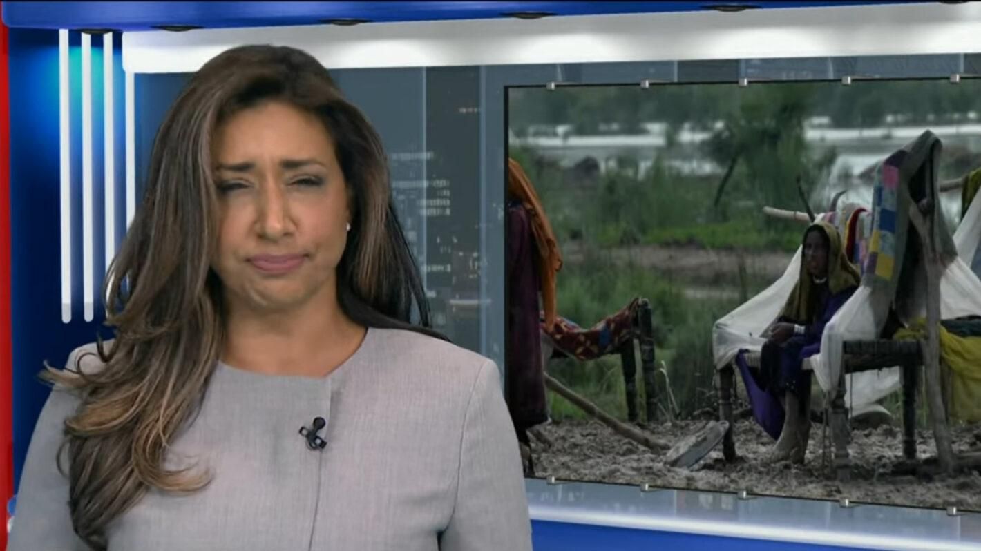 news anchor swallows fly