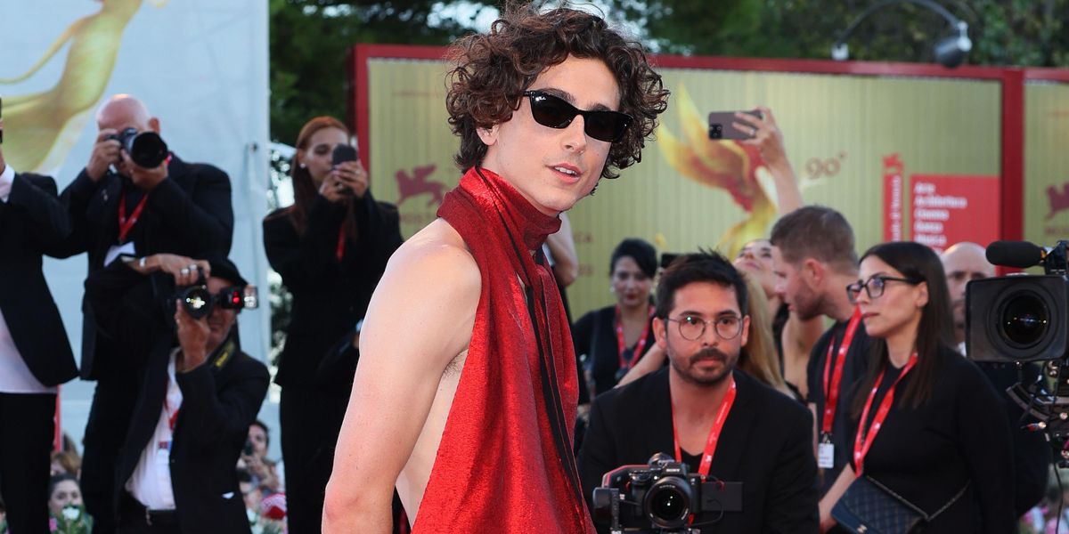 Timothée Chalamet Shows Some Skin in Venice