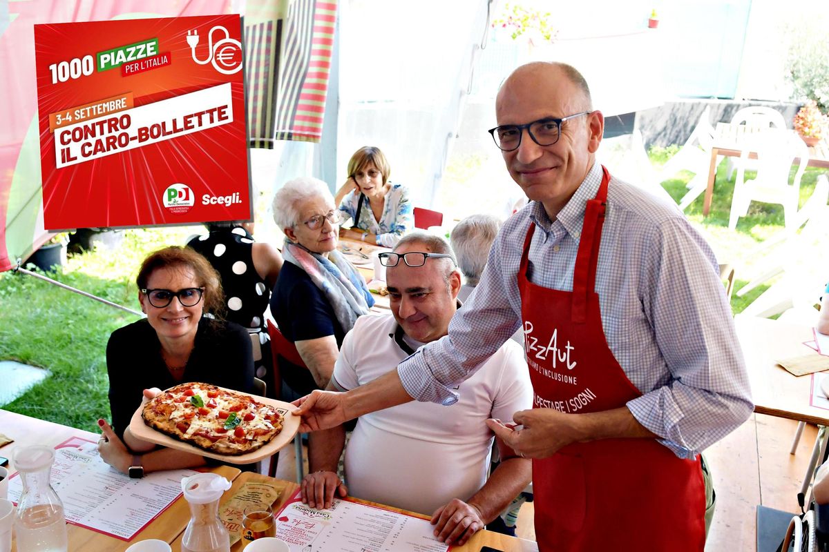 Letta è alla canna del gas: in piazza contro sé stesso