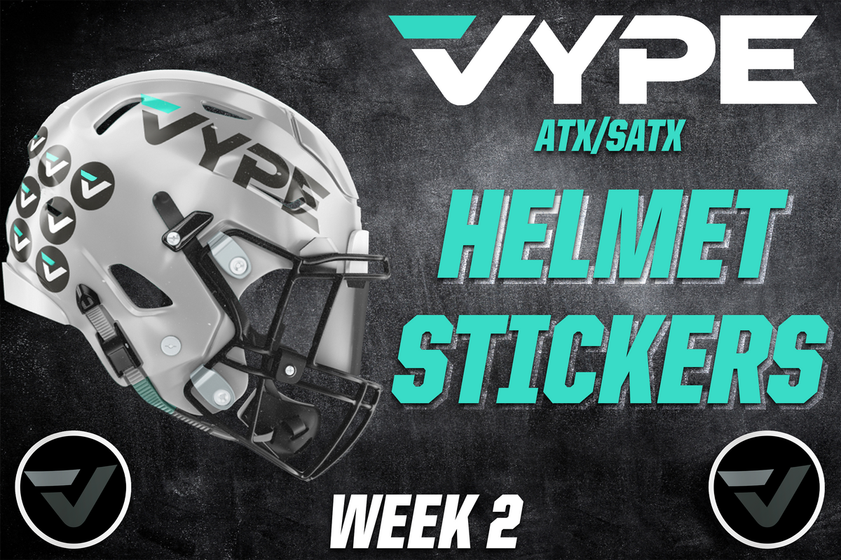 VYPE Austin/San Antonio Helmet Stickers: Week 2 (9.7.22)