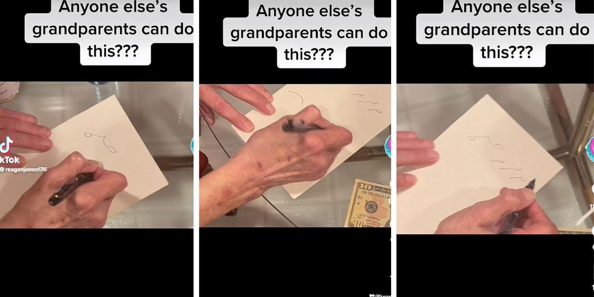 A grandma shows her granddaughter 'shorthand' and it blows the internet away