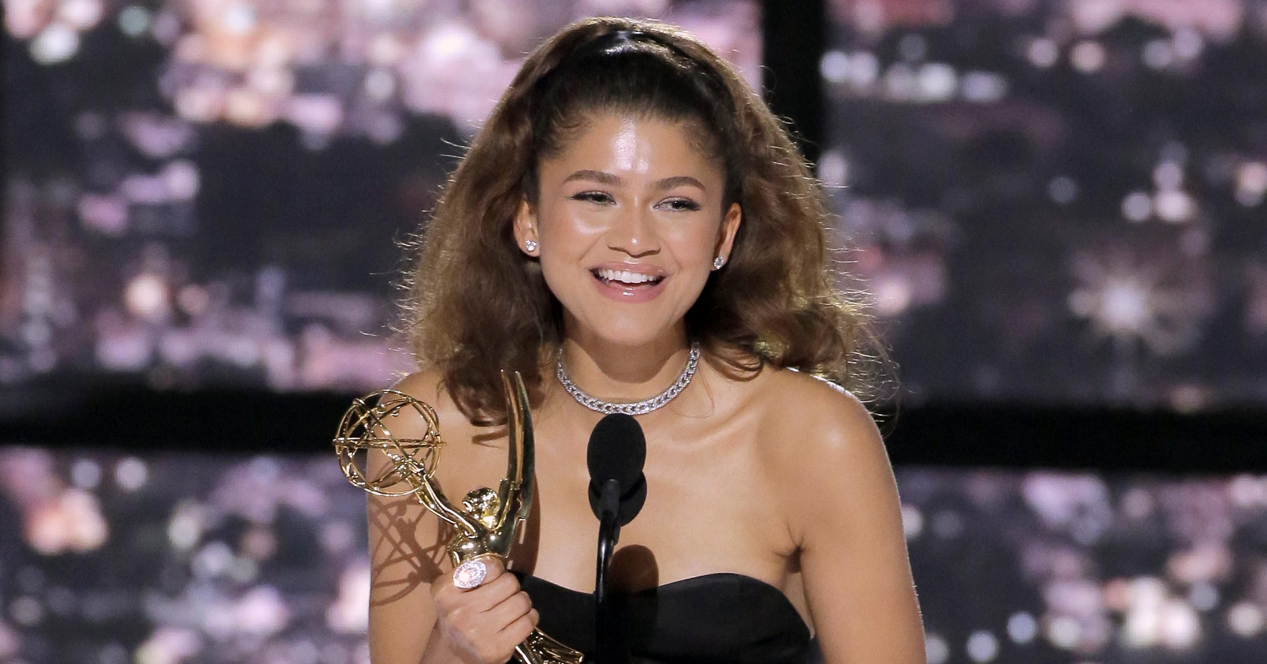 Zendaya Makes History Again With "Euphoria" Emmys Win - PAPER Magazine