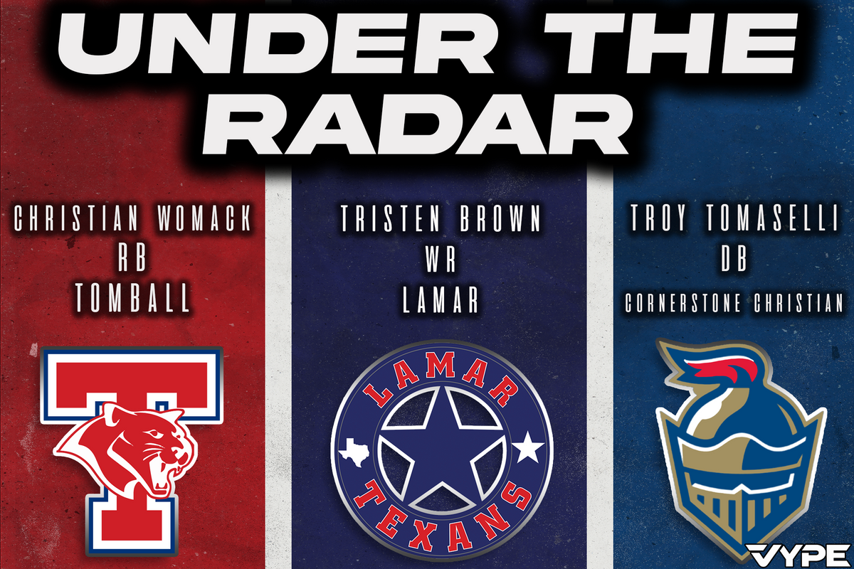 Under the Radar Athletes Friday 9/9/22: Christian Womack, Tristen Brown and Troy Tomaselli
