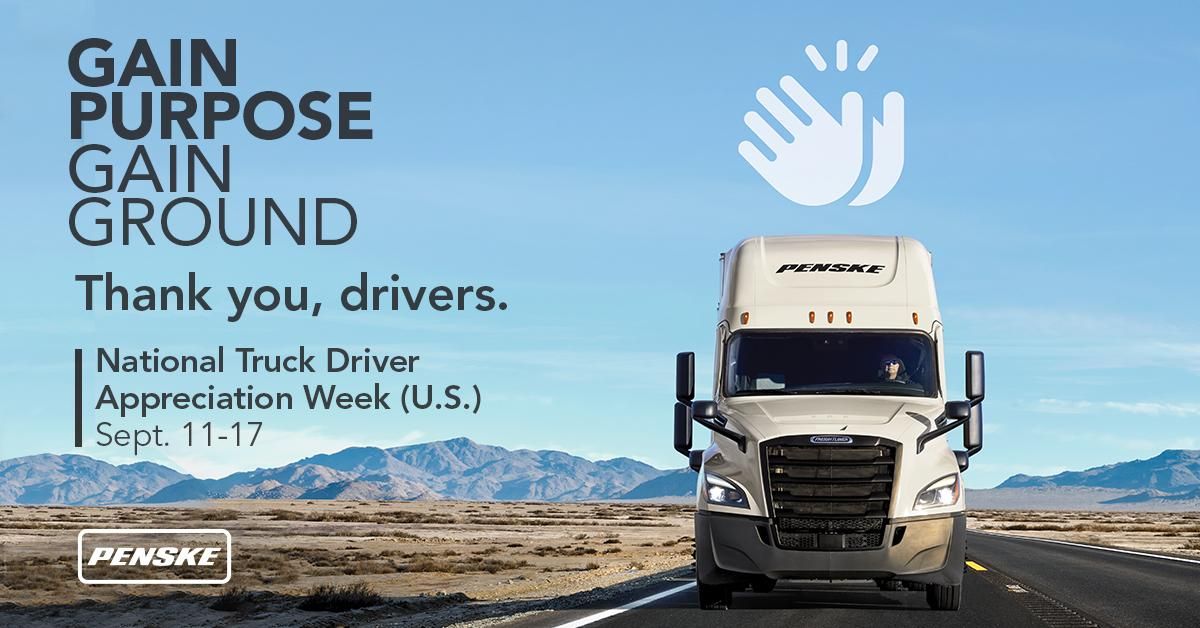 Penske Thanks U.S. Drivers During National Truck Driver Appreciation Week