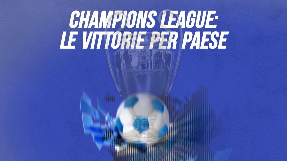 Champions League. Le vittorie per Paese